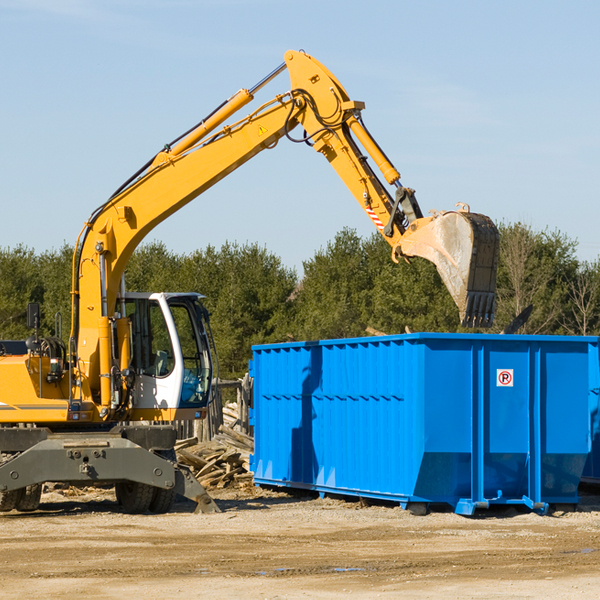 can i choose the location where the residential dumpster will be placed in Lyme Center NH